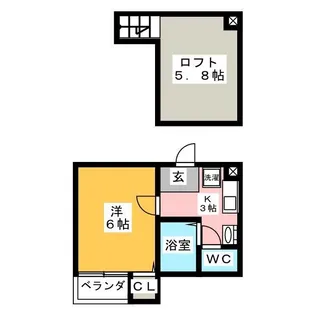 ワインコート【1階】の間取り
