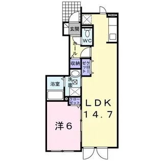 エンゼルハイム【1階】の間取り