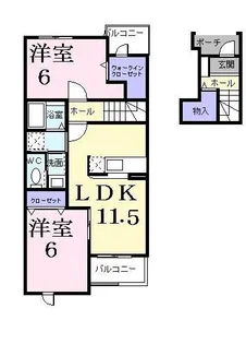 サン グレイスA【2階】の間取り