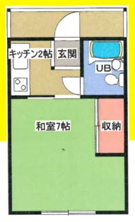 尾嵜ハイツ【1階】の間取り
