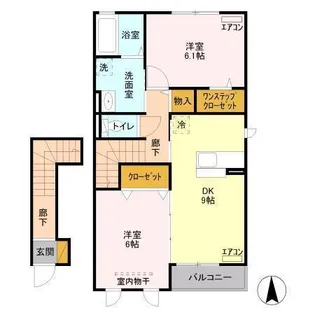 ティアラ C【2階】の間取り