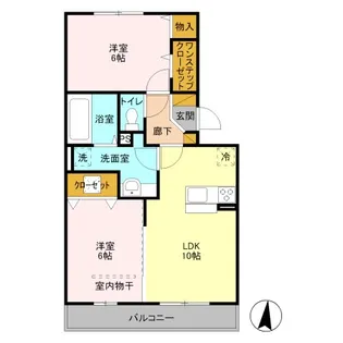 レスポワール A【1階】の間取り