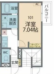 カインドネス橋本II【1階】の間取り
