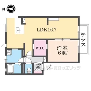 ハイツ池田E【1階】の間取り