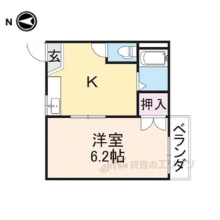 タウニィ高畑【2階】の間取り