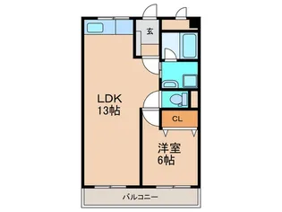 オヌキ新博多ビル【9階】の間取り