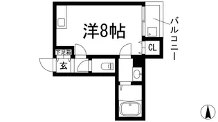 サンハイム2【4階】の間取り