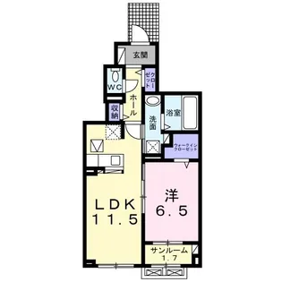 シティタウン木田【1階】の間取り