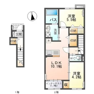 Las Colinas【2階】の間取り