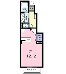 グラン・メランジュII【1階】の間取り