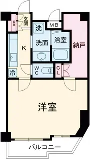 クレアシオン中野北【9階】の間取り
