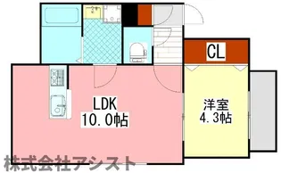 リテラ飯塚駅前【1階】の間取り