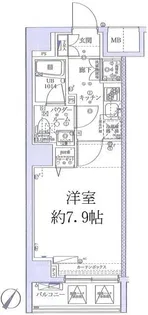 スクエアシティ横浜新子安【4階】の間取り