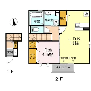 ブライト エレガンテ【2階】の間取り