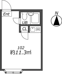 AP408 セゾン二子玉川Part1【1階】の間取り
