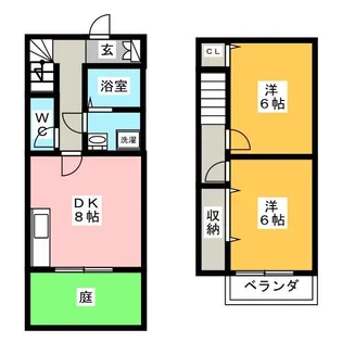 グロリアス平島II【1階】の間取り
