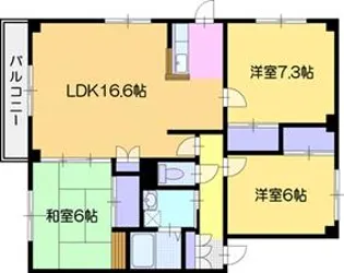 クリアービル【2階】の間取り