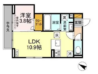 D-SOLACE稲毛台町【1階】の間取り