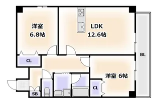 BADGE大道【1階】の間取り
