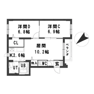 グランメール栄通20B【1階】の間取り