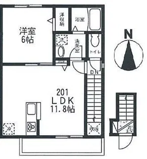 シャルール【2階】の間取り