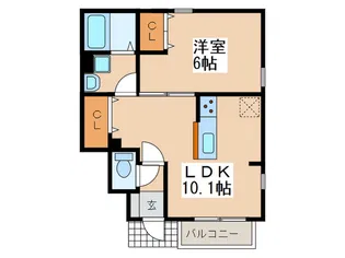 リ・ブラン【1階】の間取り