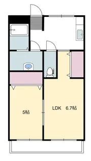 ヒルズヤシロ【2階】の間取り