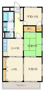 ロキシーグリーンライフ南仙台【1階】の間取り