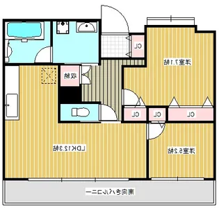 グラーツィア東静岡【2階】の間取り