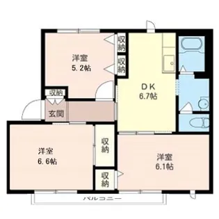 グレース湘南 (2F)【2階】の間取り