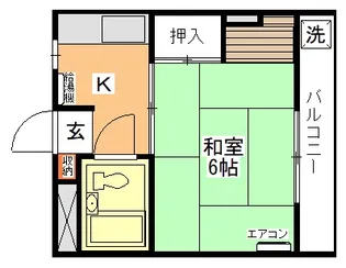 くさかり荘【2階】の間取り