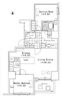 アルティスコート南青山【2階】の間取り