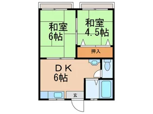 ハイツ若竹【2階】の間取り