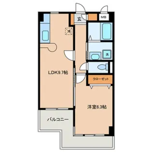 ファーブリック横浜【3階】の間取り