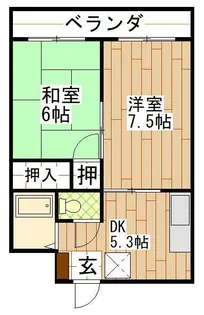 コーポしんどう【2階】の間取り