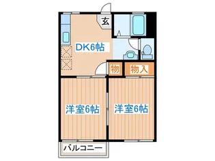 シャンテ高砂【2階】の間取り
