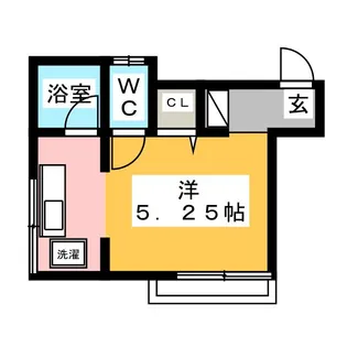 岡村アパート【1階】の間取り