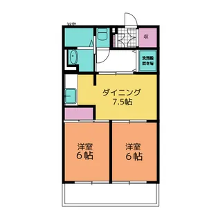 第2レジデンス海野【1階】の間取り