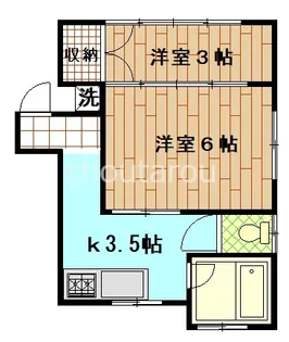 サンアベニュー新河岸【1階】の間取り