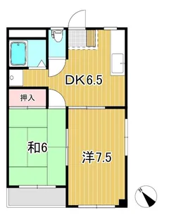 平成マンション【1階】の間取り