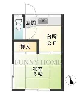 東京都世田谷区桜丘4【アパート】の間取り