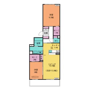 フロントマーレ【1階】の間取り