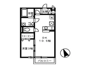 リビングタウン塩冶南【2階】の間取り