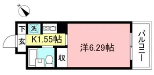 パレス登戸【3階】の間取り