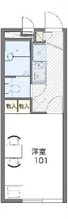 レオパレス佐井通【1階】の間取り