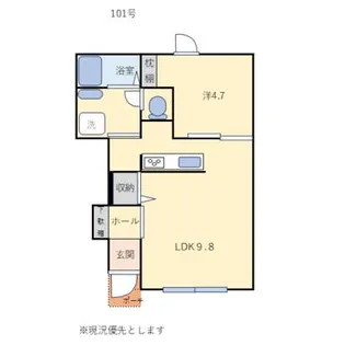 フィオーレさくらの森【1階】の間取り