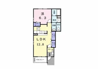 ポムシャン A【1階】の間取り