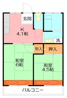 須藤荘【2階】の間取り