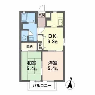 エトワーレ丸子【2階】の間取り