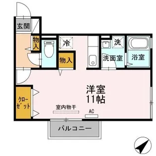 リビングタウン渡橋 A棟【2階】の間取り